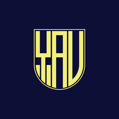 yau letter logo design