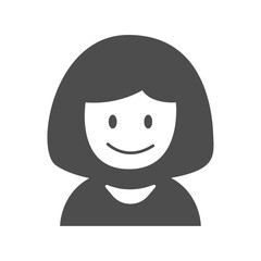 Vector flat illustration in grayscale. Avatar, user profile, person icon, gender neutral silhouette, profile picture. Suitable for social media profiles, icons, screensavers and as a template.