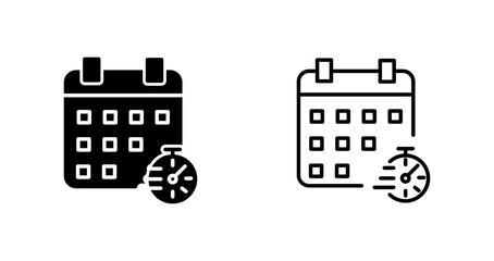 Obraz premium Timetable Vector Icon
