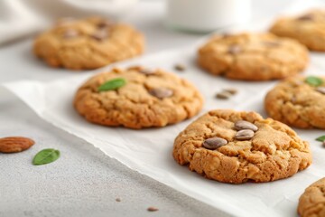 Delicious Homemade Oatmeal Cookies with Pumpkin Seeds