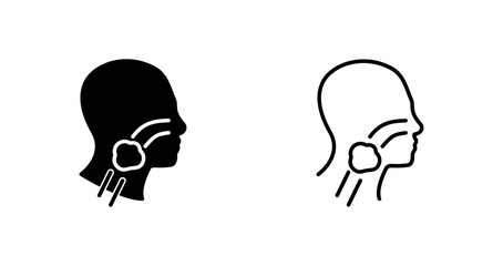 Throat Cancer Vector Icon
