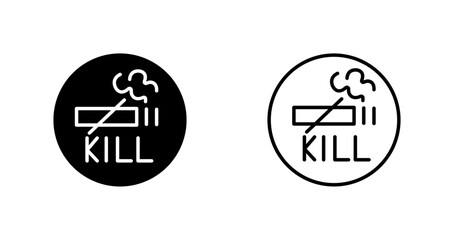 Smoking Kills Vector Icon