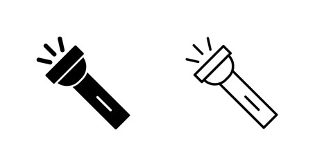 Flashlight Vector Icon