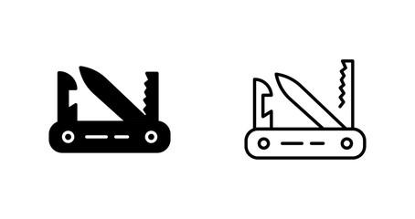 Swiss Army Knife Vector Icon
