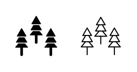 Obraz premium Forest Vector Icon