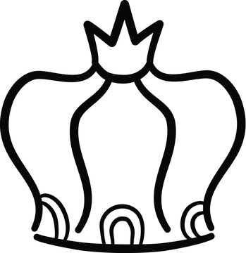 recommend clip art: Sketch crown. Simple graffiti crowning, elegant queen or king crowns hand drawn. Royal imperial coronation symbol, monarch majestic jewel tiara isolated icon vector illustration