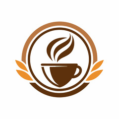 createm a minimalist coffee logo vector art illustr 