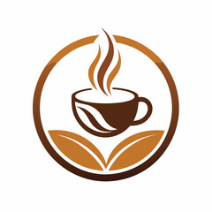 createm a minimalist coffee logo vector art illustr 