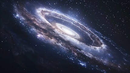 A surreal image of the Milky Way galaxy.