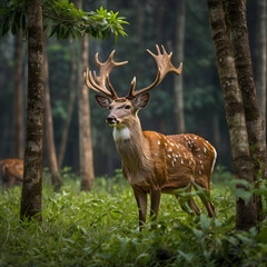 Obraz premium deer in the forest