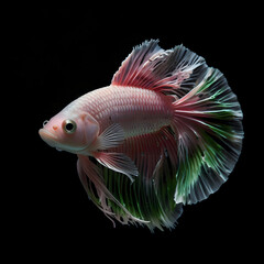 Fototapeta premium Pink mix green betta fish