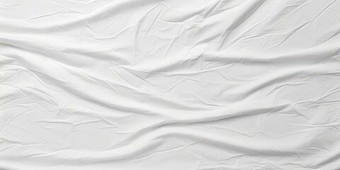 Fototapeta premium White Crumpled Fabric Texture