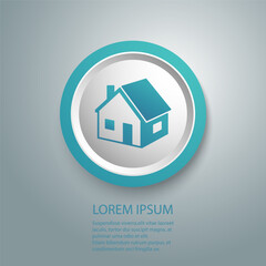 Home icon vector. House, real estate icon symbol isolated