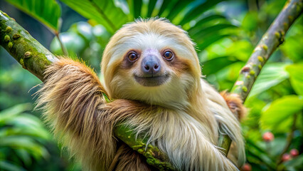 Obraz premium Hoffmann's two-toed sloth