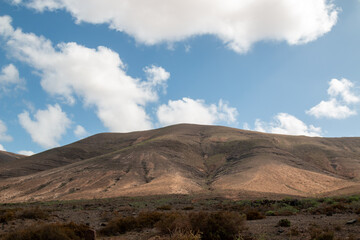 Mountains in area of Famara, Lanzarote, Spain..