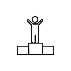 Champion logo sign vector outline