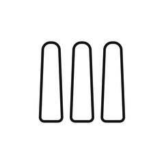 Chalk logo sign vector outline