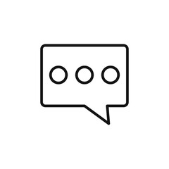 Comment logo sign vector outline