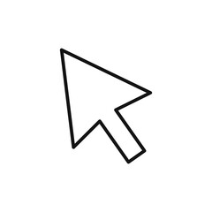 Cursor logo sign vector outline