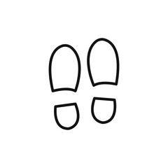 Footprints logo sign vector outline