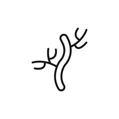 Obraz premium Human artery logo sign vector outline