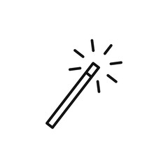 magic wand logo sign vector outline