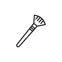makeup brush logo sign vector outline