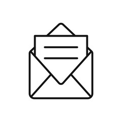 Mail message logo sign vector outline