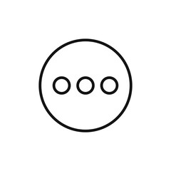 more button logo sign vector outline