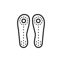 Orthopedic insoles logo sign vector outline