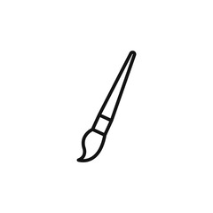 Paint brush logo sign vector outline