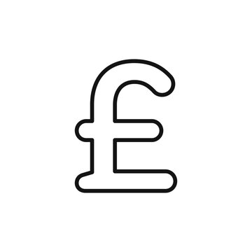 recommend clip art: Pound logo sign vector outline