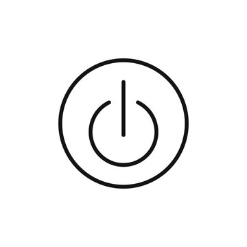 recommend clip art: Power Activation Button logo sign vector outline