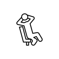 Relax logo sign vector outline