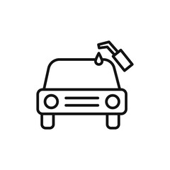 Refueling Car logo sign vector outline