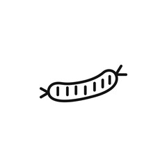 Sausage logo sign vector outline