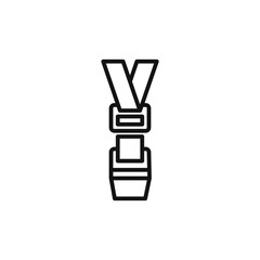 Fototapeta premium Safety seatbelt logo sign vector outline