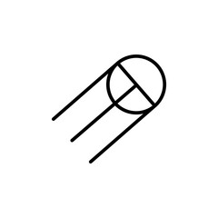 Satellite apparatus logo sign vector outline