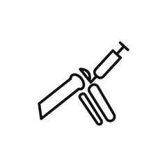 Treatment arthritis logo sign vector outline