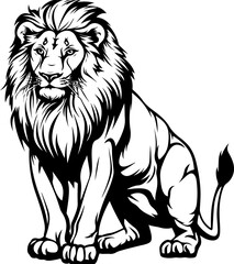 Lion clipart desing illustration
