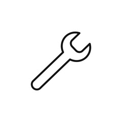 Wrench logo sign vector outline