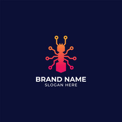 ant technology logo vector