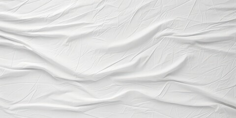 Fototapeta premium Wrinkled White Fabric Texture