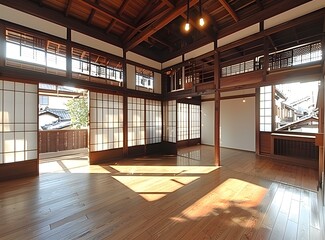 Obraz premium Japanese traditional house interior