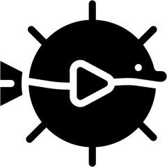 Vector Icon Puffer Fish, Aquarium, Sea Life, Aquatic, Animals, Animal