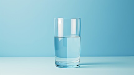 Glass half full or half empty, cool graphic