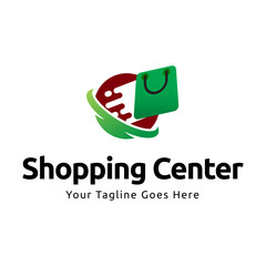 Shopping store logo design vector