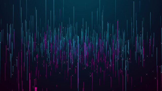 Flowing data Business corporate abstract particles digital technology clean presentation broadcast background corporate promotion. science, visual stage frame, platform news studio background
