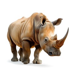 Obraz premium A realistic drawing of a rhinoceros