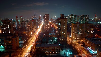 Night view of the city